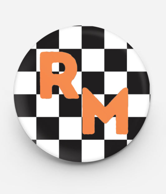 R.M. Checkered Button